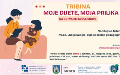 Poziv roditeljima na tribinu Moje dijete, moja prilika