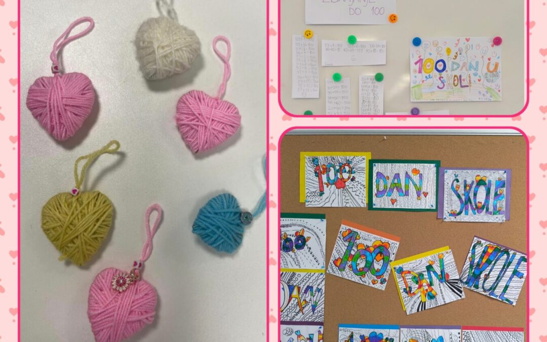 100. dan škole u 2. a: Sunce, matematika i vunena srca